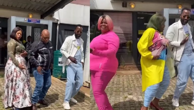 Watch: Uzalo cast shows crazy dance moves as they take on #Nkaotempela Challenge