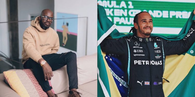 Black Coffee featured in Mercedes F1 world celebrities video tribute to Lewis Hamilton