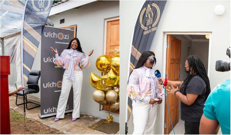 Watch: Mamkhize builds and gives 20 houses to the less privileged, wins Mzansi’s heart