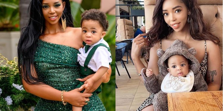 Kim Kholiwe shows off baby daddy