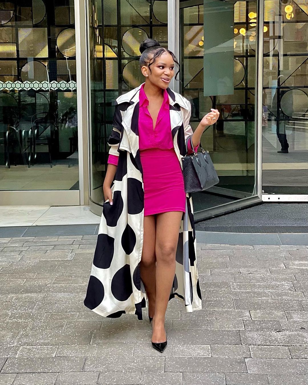 Zoe Msutwana has frames a tweet she received from Kim Kardashian. Image Credit: Instagram/Zoe Msutwana