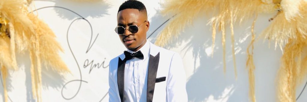 Lindile Mbadu at Somizi and Mohale's wedding