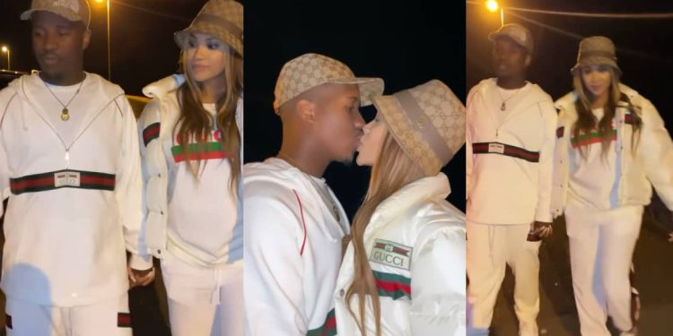 Andile and Tamia Mpisane share a Gucci kiss