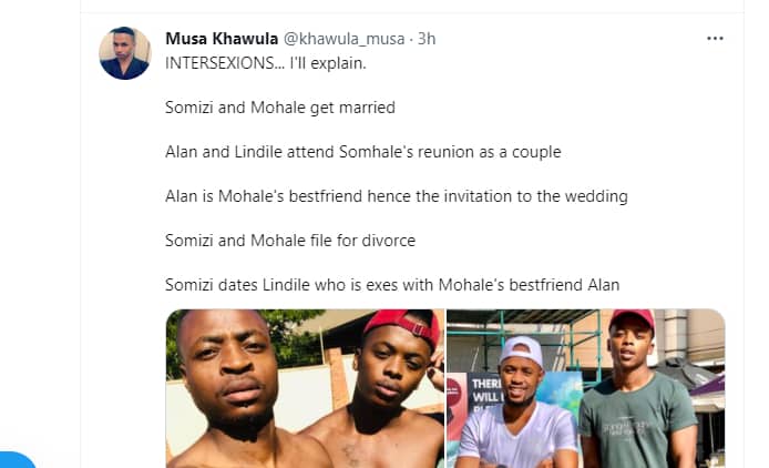 Lindile Mbadu and Alan Solomon (left) Mohale and Alan (Right)