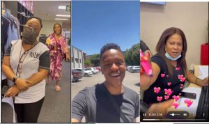 Thabiso Molokomme aka Paxton charms colleagues in behind the scenes video for Skeem Saam 'He is a giver'