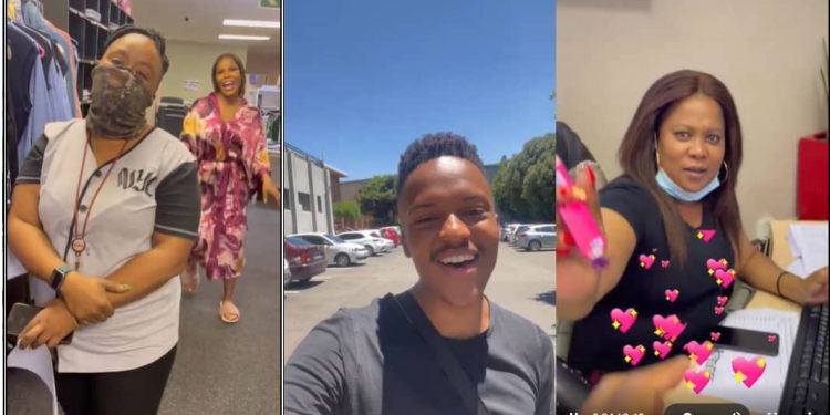 Thabiso Molokomme aka Paxton charms colleagues in behind the scenes video for Skeem Saam 'He is a giver'