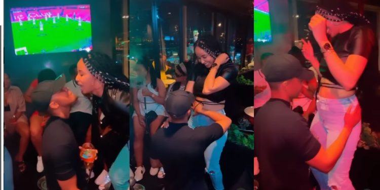 Watch: Oros Mampofu and girlfriend Bianca Carmichael turn up the heat on the dance floor