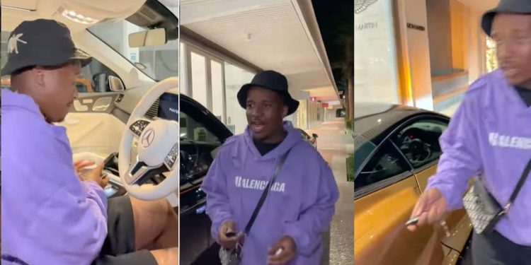 Andile Mpisane shows off his cars, struggles to choose which car to drive