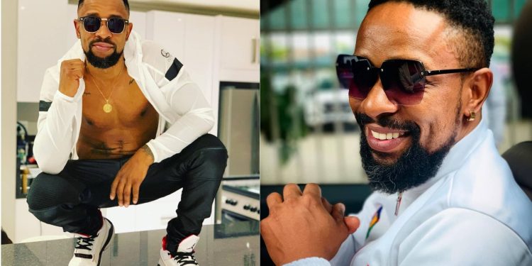 SK Khoza shows off his new tattoo