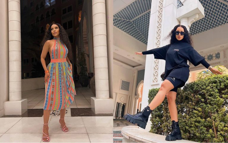 Watch as Thuli Phongolo takes over Dubai with big cars, jewelry and trendy fashion