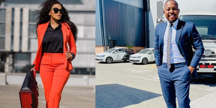 Lerato Kganyago and Bathu owner Theo Baloyi (Source Instagram)