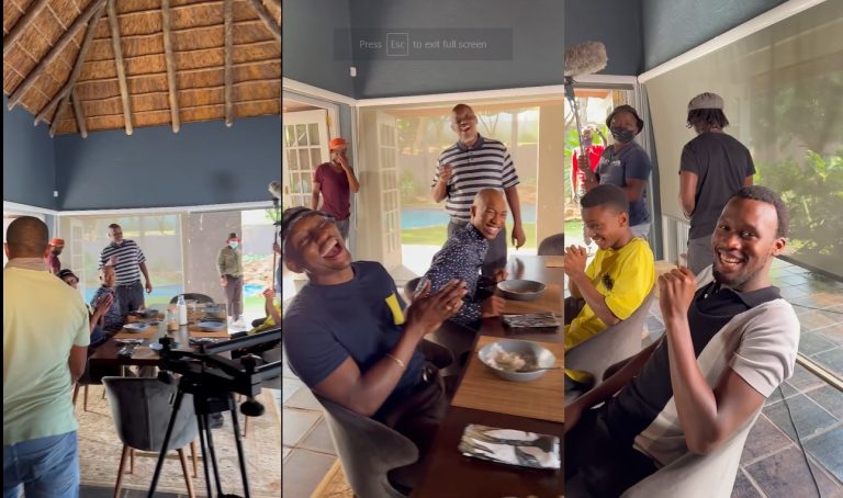 Watch: Brutus’ sons revealed as Connie Ferguson had some fun with them in a behind the scenes video