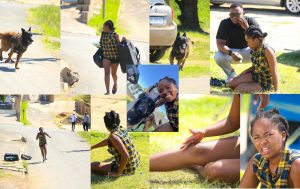 Nonka chased by a dog on Uzalo