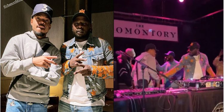 DJ Maphorisa meets Chance The Rapper during his set in Chicago