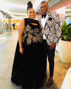 MacDonald Ndou and his wife