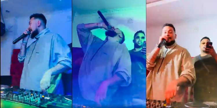 AKA sings and dances to Cassper Nyovest's verse on the song Ngud'