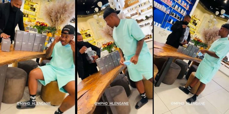 Video: Andile Mpisane buys 14 luxury fragrances for her mother Shauwn Mkhize