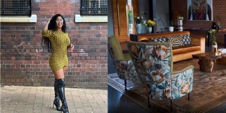 Minnie Dlamini redecorates her house