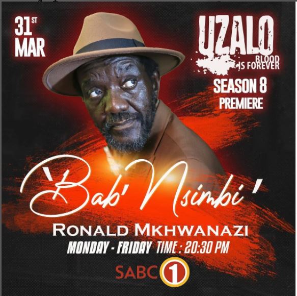 Bab' Nsimbi 'Ronald Mkwanazi' from Uzalo