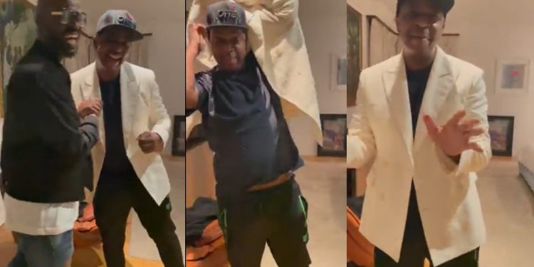 Oskido seizes Black Coffee grammy outfit