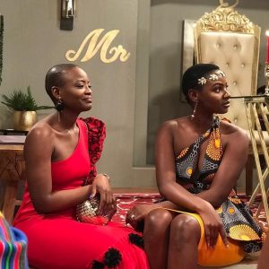 Zonke Mchunu as Imani with Gugu in Muvhango