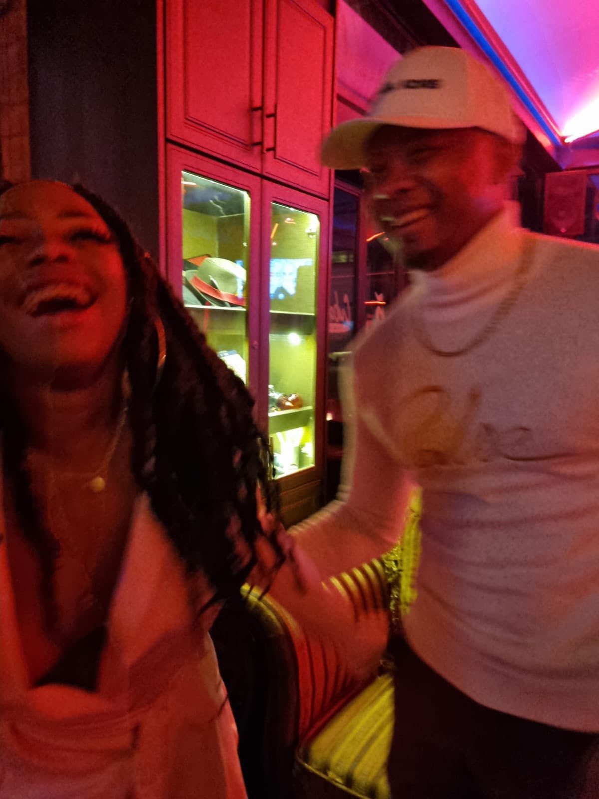 Pictures from Gigi Lamayne and Mr Smeg's date released as they are rumoured to be dating. Image: Twitter/Mr Smeg