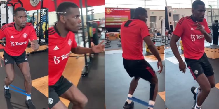 Manchester United player Paul Pogba dances to Amapiano
