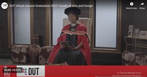 Thembi Mtshali Jones making her speech