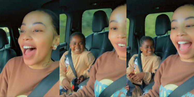 Watch as Kelly Khumalo and daughter celebrates fast selling of show tickets with a wild road trip