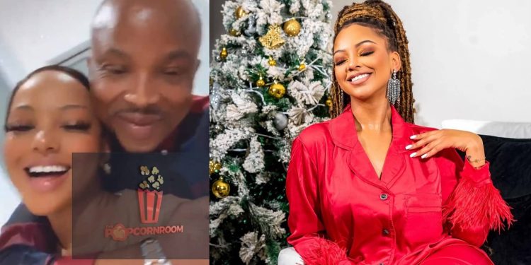 Mihlali Ndamase and new married boyfriend Leeroy Sidambe confirm the relationship with hot pictures