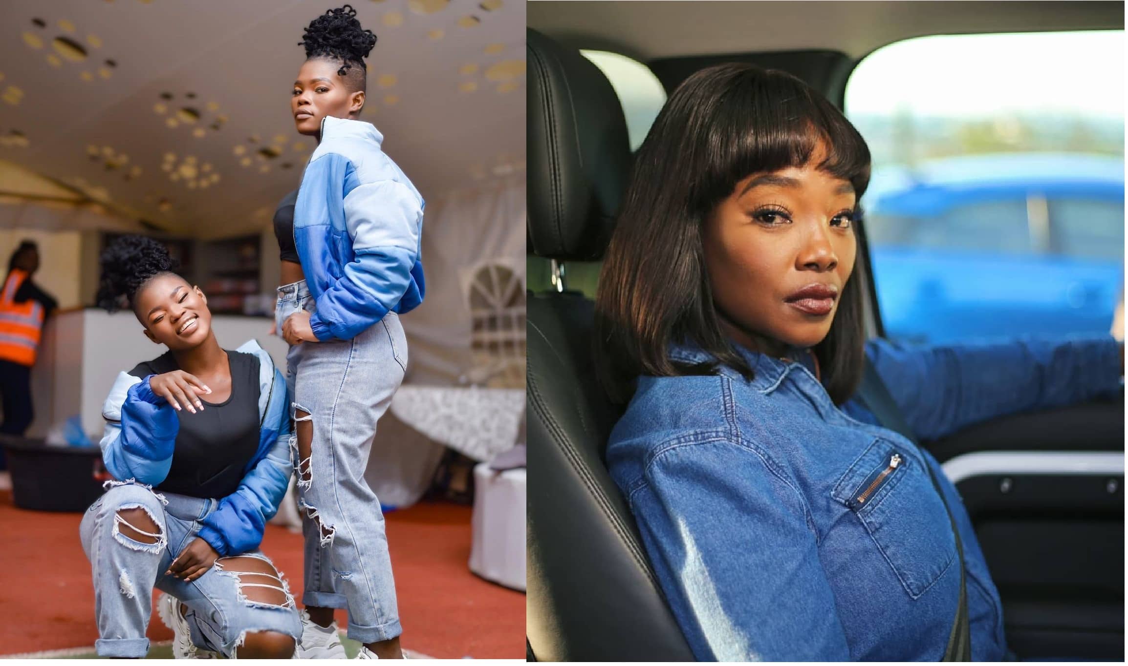 Qwabe Twins Virginia Viggy and the Uzalo actress Nompilo Maphumulo