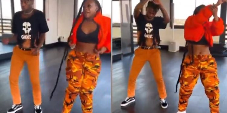 Video: Themba Brolly and Bontle Modiselle rehearse a routine for his new song Uyangifaka