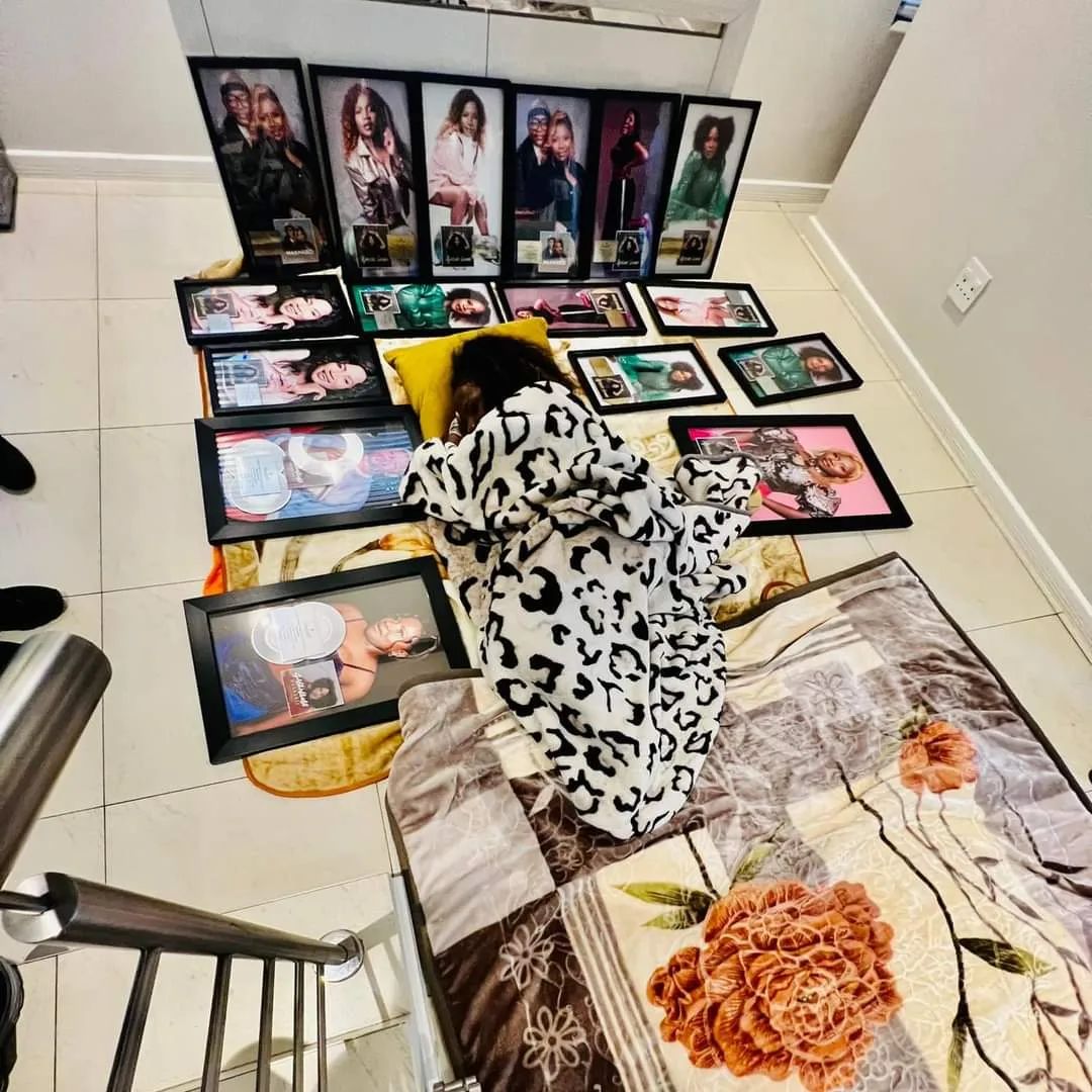 Makhadzi celebrates scooping 13 plaques. Image: Instagram/Makhadzi