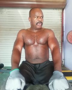 The Queen actor, Sipho Manzini muscles