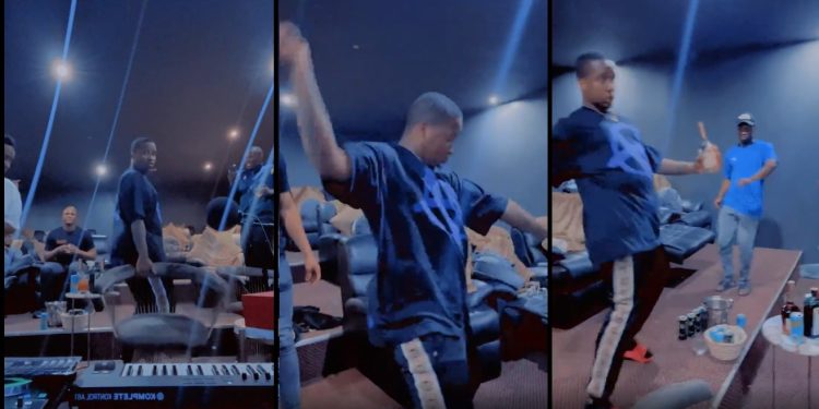 Andile Mpisane is back in the studio making music