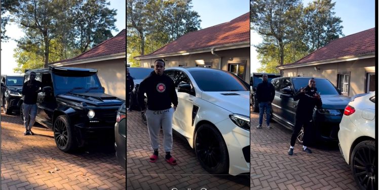 Andile Mpisane shows off expensive fleet of cars ahead if his Durban July after party performance