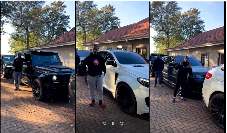 Video: Andile Mpisane shows off expensive fleet of cars ahead if his Durban July after party performance