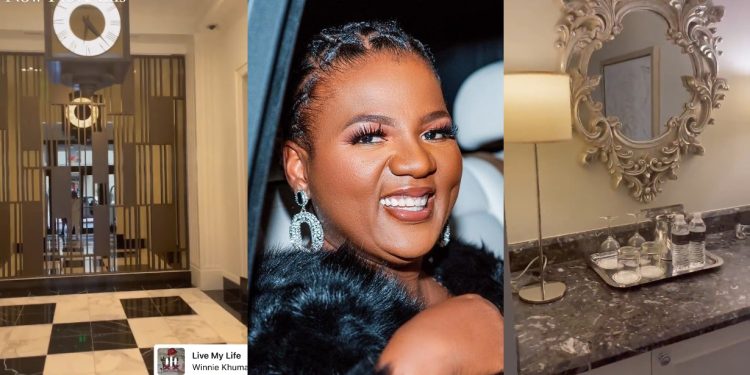 MamMkhize's arrival and five star hotel room interior in Dubai left Mzansi speechless