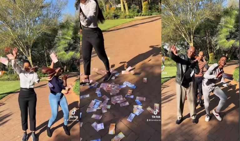 Chop My Money: Video of The Queen actors Connie Ferguson ‘Harriet’ and Brutus ‘Themba Ndaba’s Madiba challenge goes viral