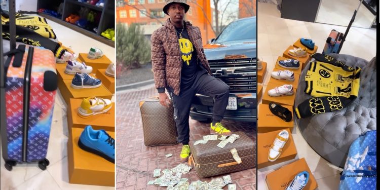 Andile Mpisane buys 12 pairs of almost similar expensive Louis Vuitton sneakers