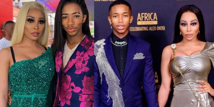 Lasizwe Dambuza with Khanyi Mbau - Source: Instagram