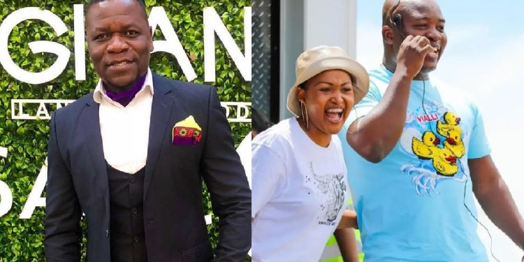 Muvhango actors KK 'MacDonald Ndou' and Mulalo Mukwevho 'Sydney Ramakuwela'