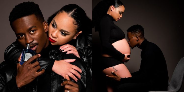 Hungani and Stephanie Ndlovu serves fans with a maternity photoshoot