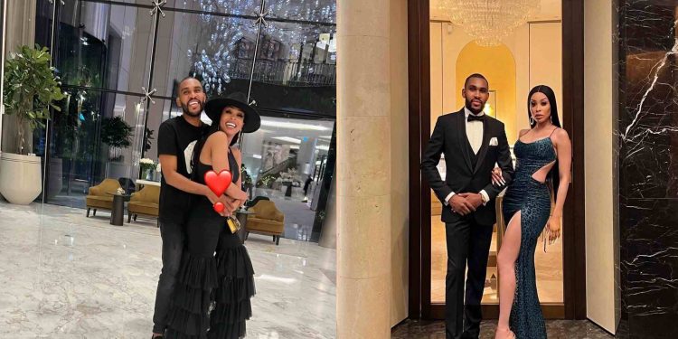 Khanyi Mbau tattoos her boyfriend's name Kudzai on her thigh