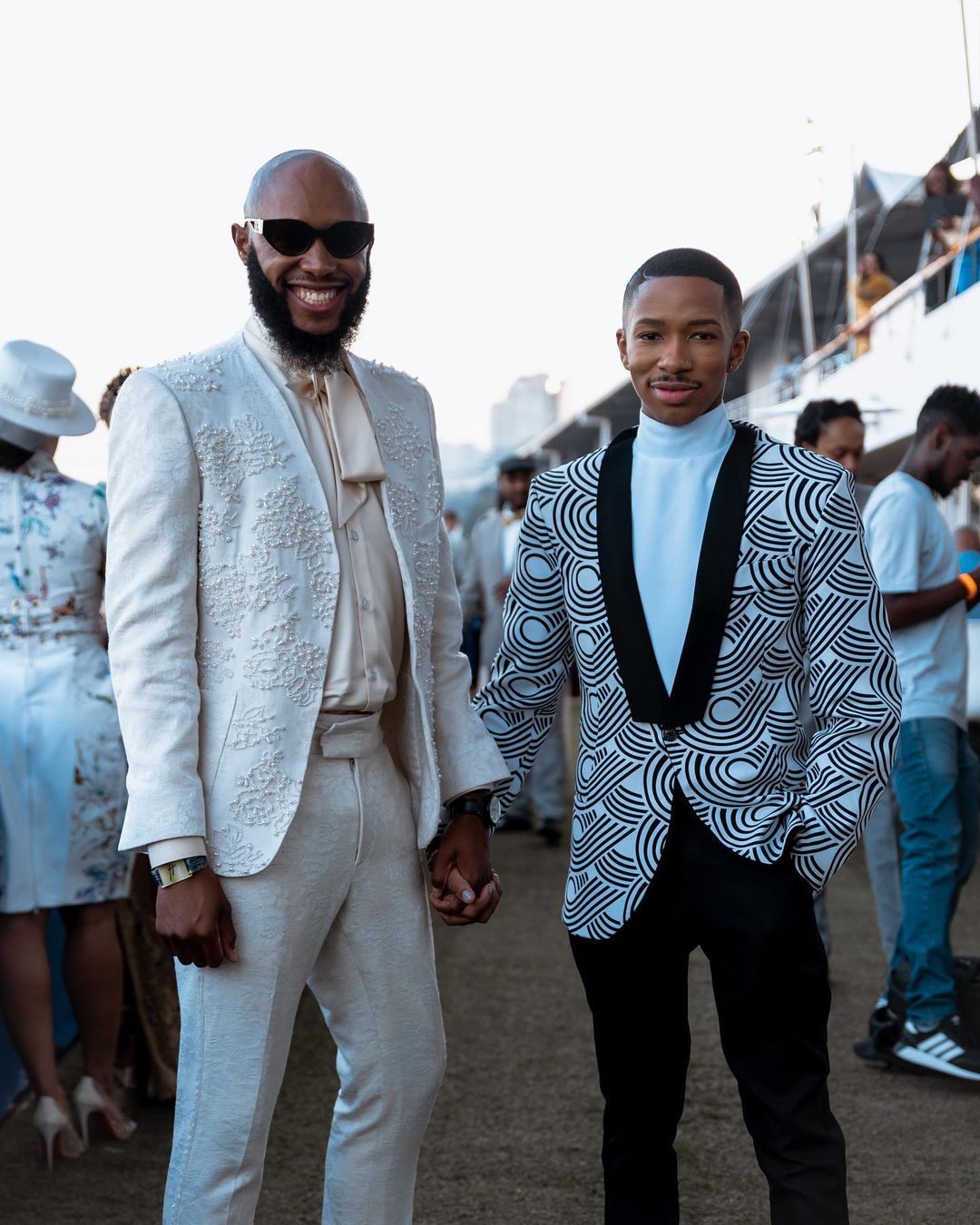 Mohale and Lasizwe spark dating rumors at the Durban July