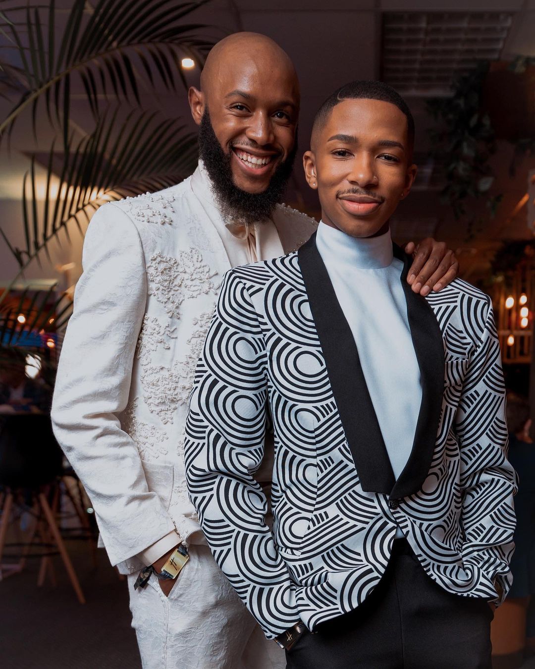 Mohale and Lasizwe spark dating rumors at the Durban July. Image: Instagram/Lasizwe
