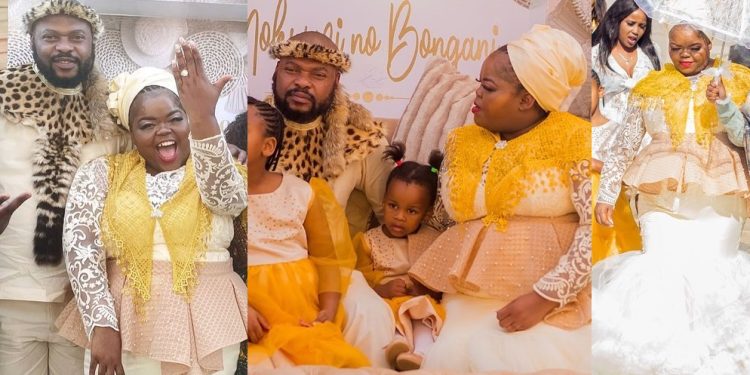 Singer Nokwazi Dlamini's traditional wedding with husband Bongani Hlatshwayo impress Mzansi.