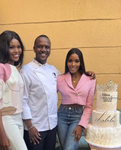 Lalela Mswane and her cake