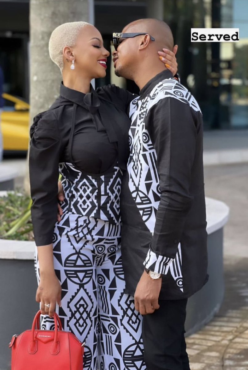 Mihlali Ndamase with Leeroy Sidambe - Image Source(Instagram/Mihlali Ndamase)