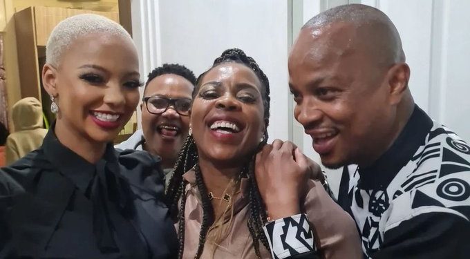 Mihlali Ndamase with Leeroy Sidambe - Image Source(Instagram/Mihlali Ndamase)